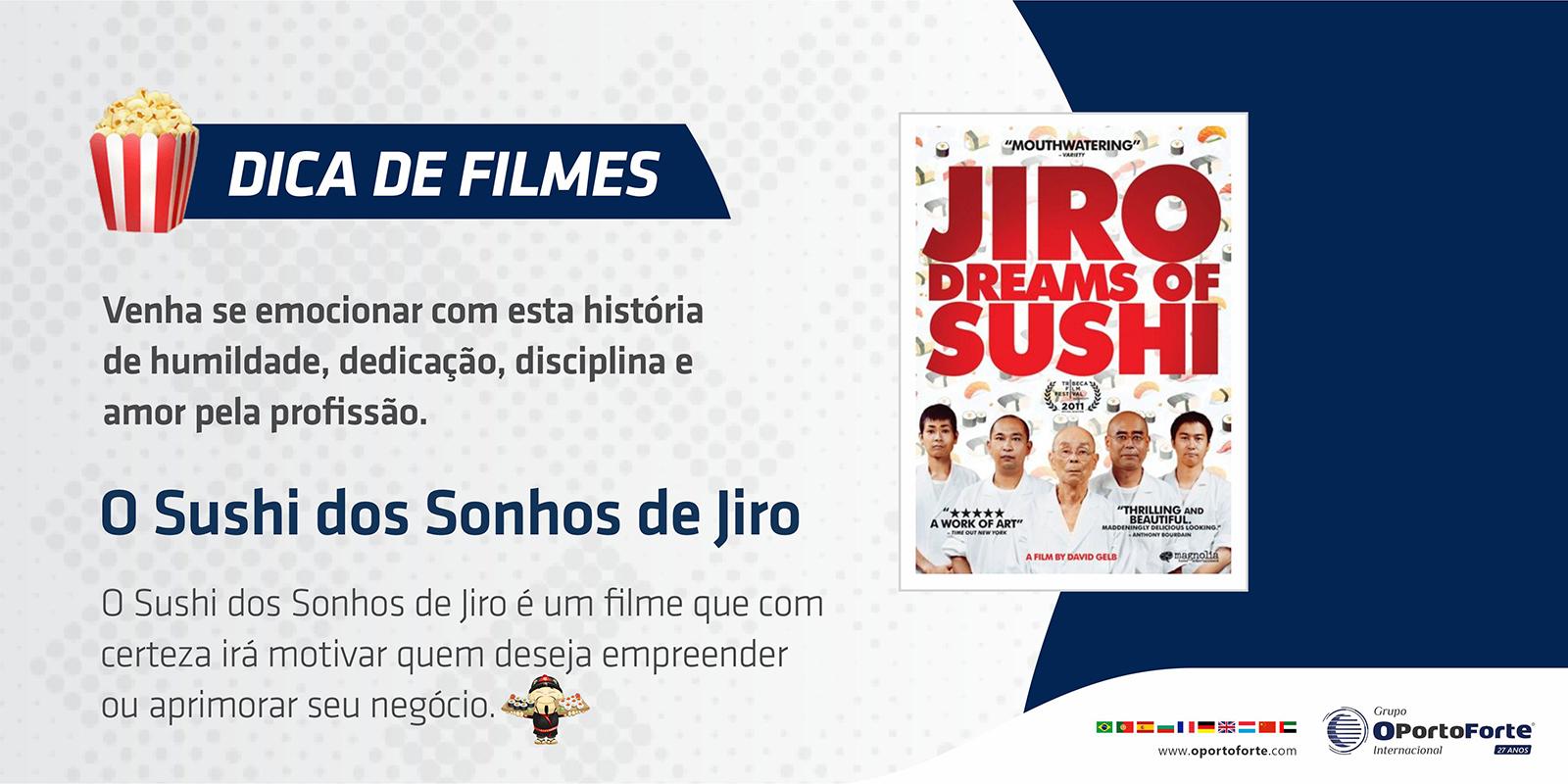 O filme apresenta Juro Ono, um japonês de 85 anos, também conhecido como o mestre dos sushis. 